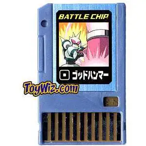 Capcom Mega Man Japanese PET God Hammer Battle Chip #215