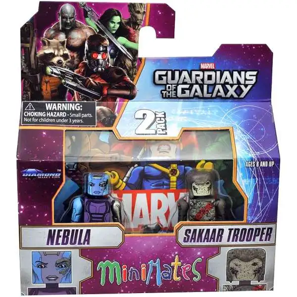 Marvel Guardians of the Galaxy Minimates Series 57 Nebula & Sakaar Soldier 2-Inch Minifigure 2-Pack