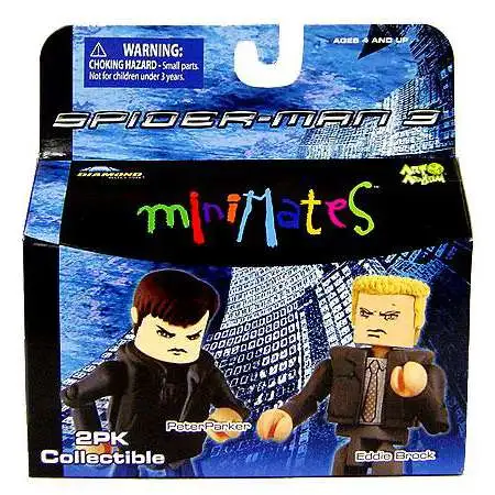 Spider-Man 3 Minimates Series 17 Peter Parker & Eddie Brock Minifigure 2-Pack