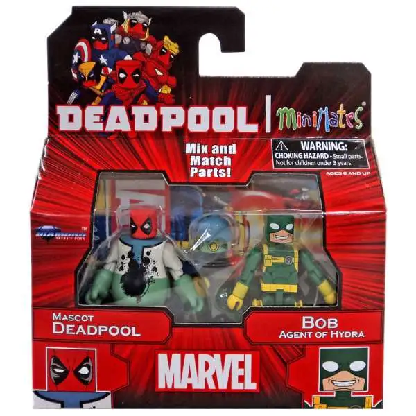 Marvel Minimates Series 65 Mascot Deadpool & Bob Agent of Hydra Minifigure 2-Pack