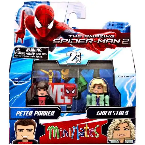 The Amazing Spider-Man 2 Minimates Series 56 Spider-Man & Gwen Stacy Minifigure 2-Pack