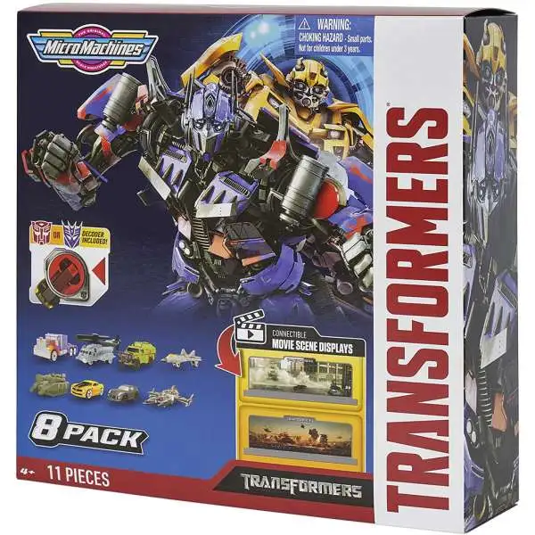 Micro Machines Transformers 2007 Optimus Prime, Blackout, Ratchet, Starscream, Brawl, Bumblebee, Jazz & Megatron Vehicle 8-Pack