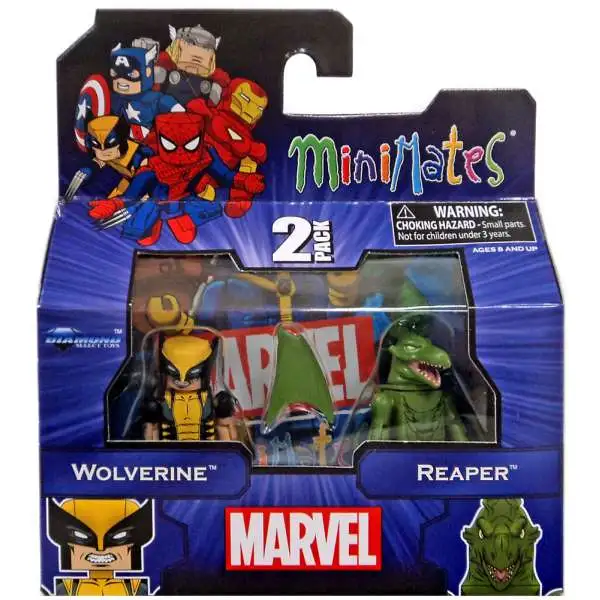 Marvel Minimates Wolverine & Reaper Minifigure 2-Pack