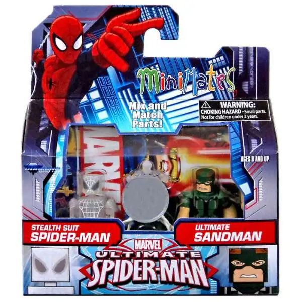 Ultimate Spider-Man Stealth Suit Spider-Man & Ultimate Sandman Exclusive Minifigure 2-Pack