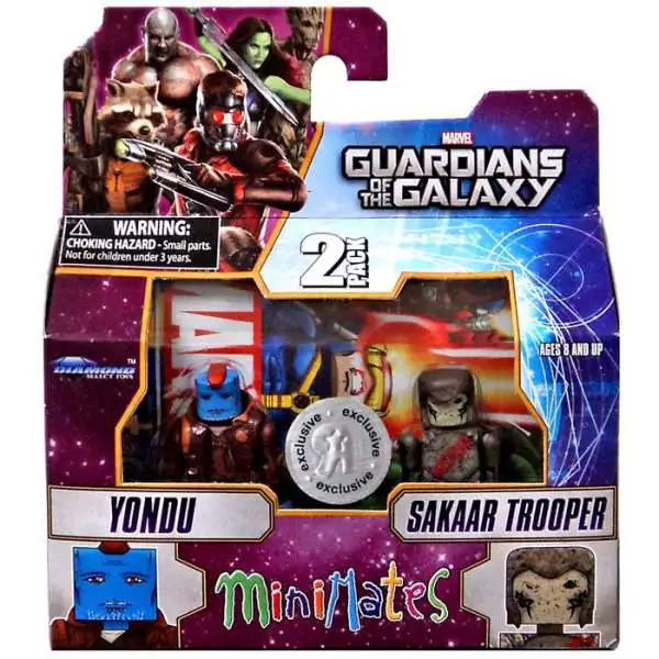 Marvel Guardians of the Galaxy Minimates Series 57 Yondu & Sakaar Trooper 2-Inch Minifigure 2-Pack