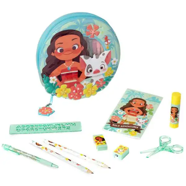 Disney Moana Zip-Up Exclusive Stationery Kit [2018]