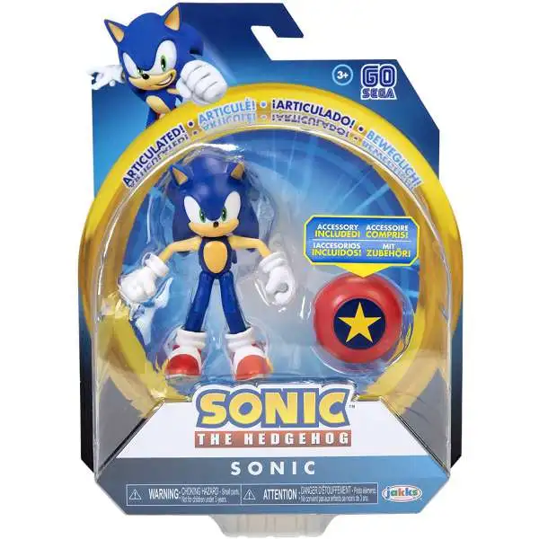 Sonic The Hedgehog Basic Wave 1 Sonic & Star Spring Action Figure [Modern]