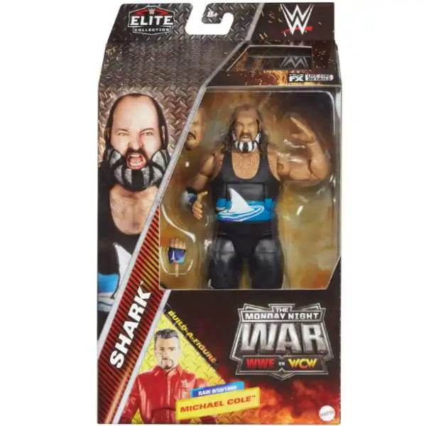 WWE Wrestling Elite Collection Monday Night War Shark Action Figure [Build Michael Cole!]