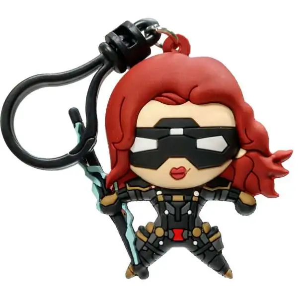 Marvel 3D Figural Bag Clip Avengers Game Series 1 Black Widow Keychain [Loose]