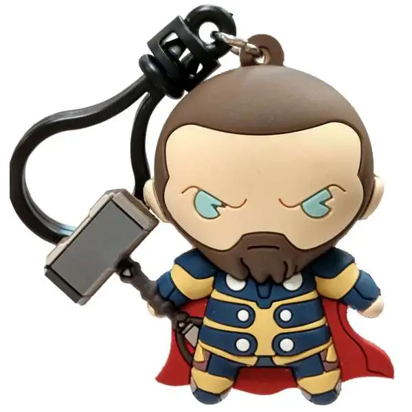 Marvel 3D Figural Bag Clip Avengers Game Series 1 Thor Keychain [Loose]