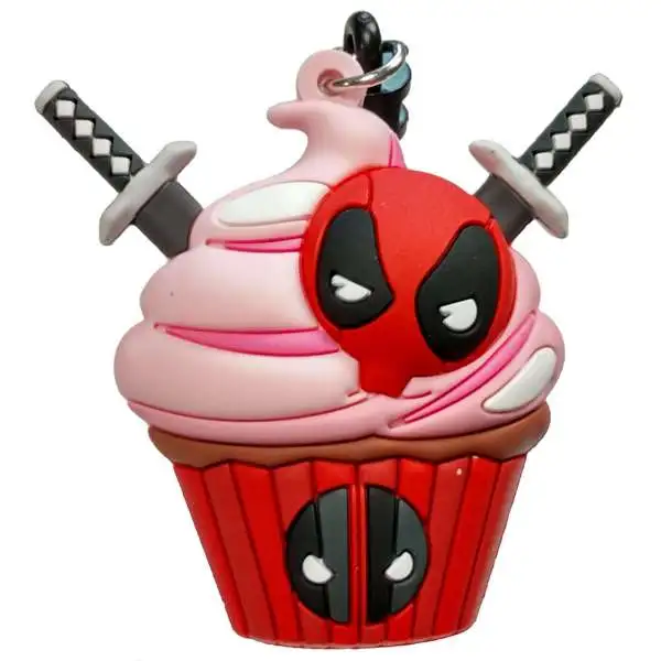 Marvel 3D Figural Foam Bag Clip Deadpool Series 4 Deadpool Cupcake Mystery Minifigure [Loose]