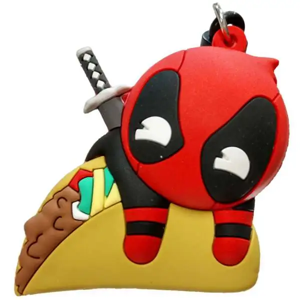 Marvel 3D Figural Foam Bag Clip Deadpool Series 4 Deadpool on Taco Mystery Minifigure [Loose]