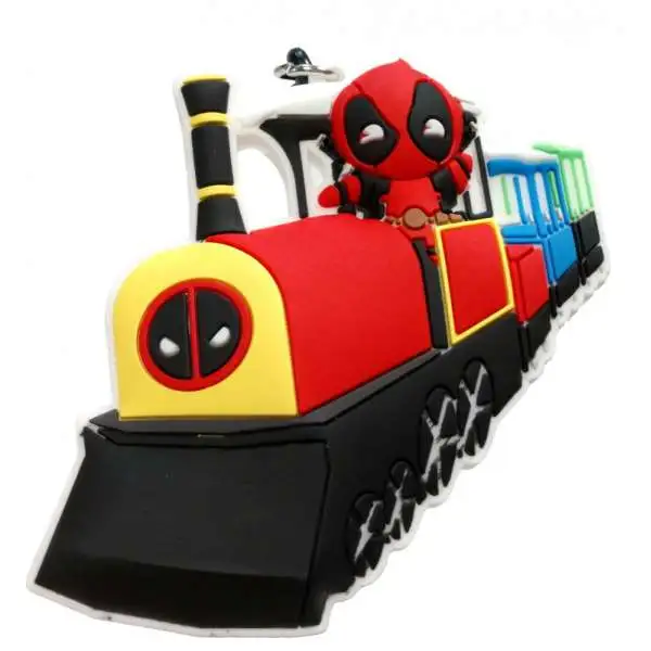 Marvel 3D Figural Foam Bag Clip Deadpool Series 4 Deadpool Riding Mall Train Mystery Minifigure [Loose]