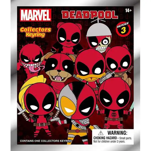 Marvel 3D Figural Keyring Deadpool Series 3 Mystery Pack [1 RANDOM Figure]