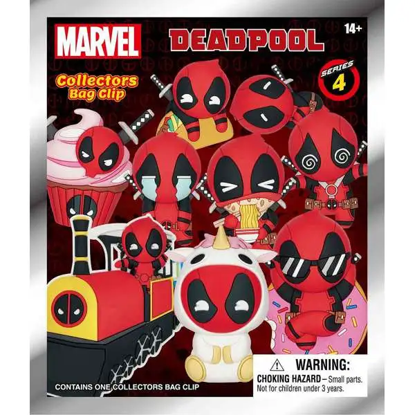 Marvel 3D Figural Keyring Deadpool Series 4 Mystery Pack [1 RANDOM Figure]
