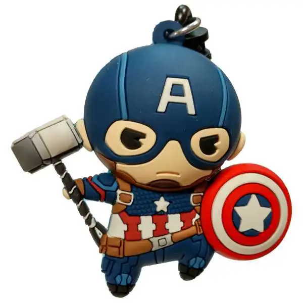 Marvel 3D Figural Foam Bag Clip Avengers: Endgame Series 2 Captain America Mystery Minifigure [Loose]