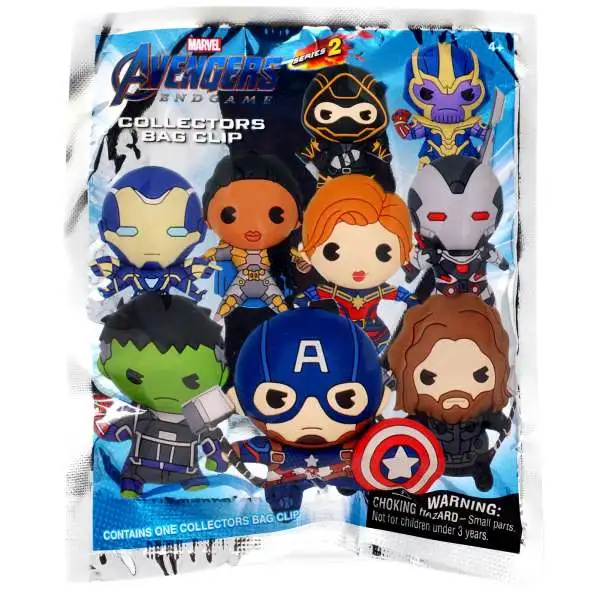 Marvel 3D Figural Foam Bag Clip Series 2 Avengers: Endgame Mystery Pack [1 RANDOM Figure]
