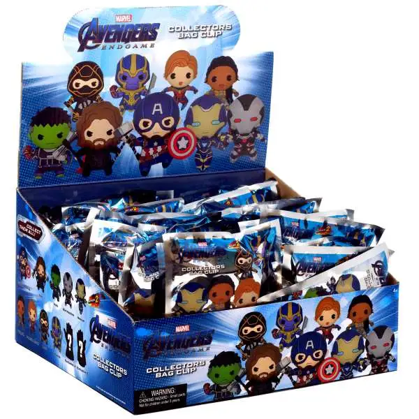 Marvel 3D Figural Foam Bag Clip Series 2 Avengers: Endgame Mystery Box [24 Packs]