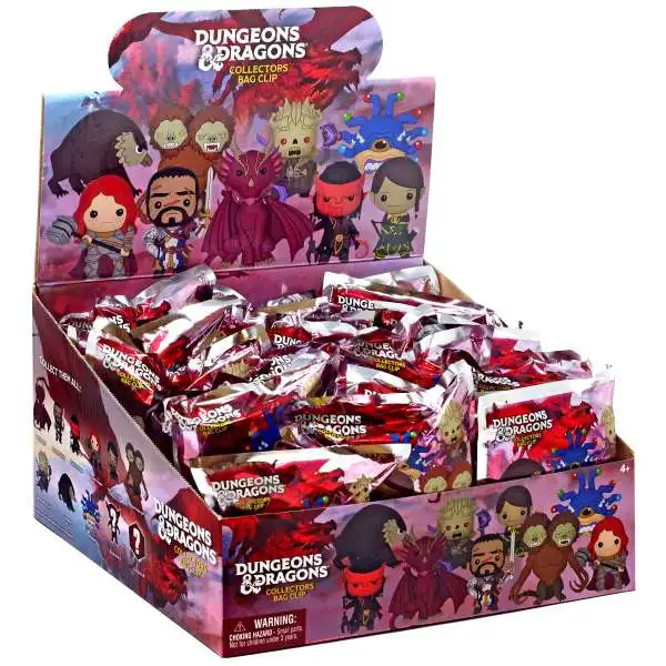 3D Figural Foam Bag Clip Dungeons & Dragons Mystery Box [24 Packs]