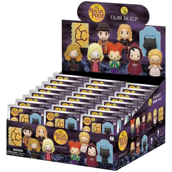 Disney 3D Figural Foam Bag Clip Series 35 Hocus Pocus Mystery Box [24 Packs]