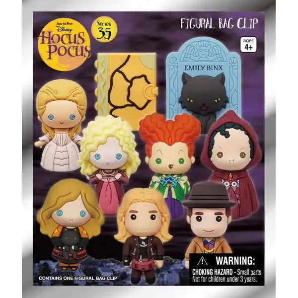 Disney 3D Figural Foam Bag Clip Series 35 Hocus Pocus Mystery Pack [1 RANDOM Figure]