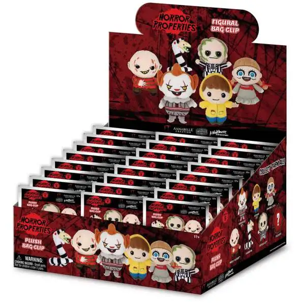 Horror Series 1 Plush Keyring Mystery Box [24 Packs]