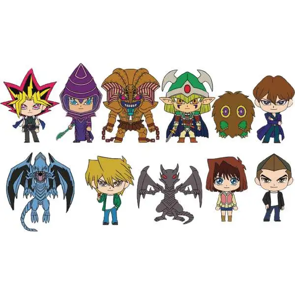 3D Figural Foam Bag Clip YuGiOh Series 1 2-Inch Mystery Box [24 Packs]