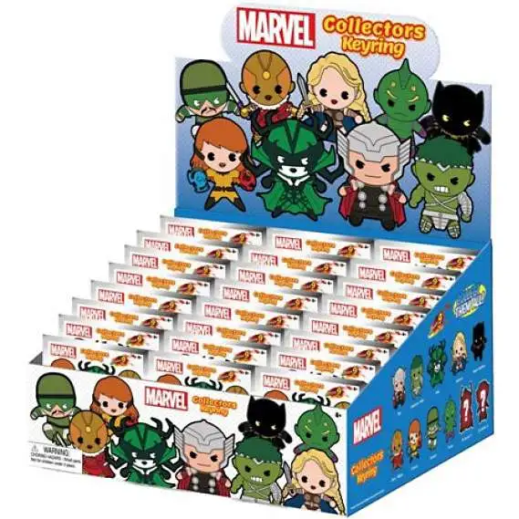 3D Figural Keyring Marvel Series 9 Mystery Box [24 Packs]