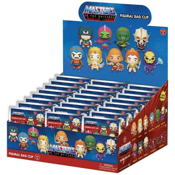 3D Figural Keyring Masters of the Universe Series 2 Mystery Box [24 Packs]