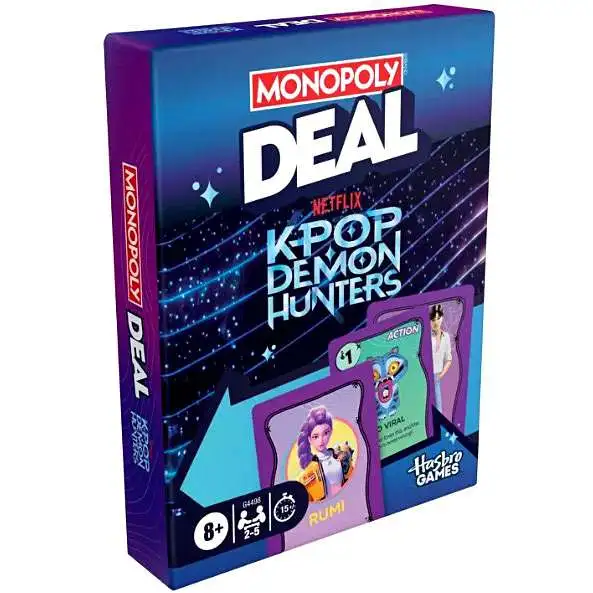 Monopoly Deal KPop Demon Hunters Card Game