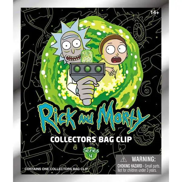 3D Figural Foam Bag Clip Rick & Morty Series 4 Mystery Box [24 Packs]