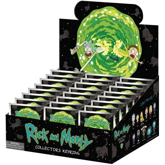 3D Figural Keychain Series 1 Rick & Morty Mystery Box [24 packs]