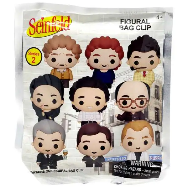 3D Figural Foam Bag Clip Seinfeld Series 2 Mystery Pack [1 RANDOM Figure]