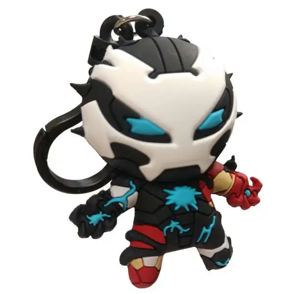 Marvel 3D Figural Bag Clip Spider-Man Maximum Venom Series 2 Venomized Iron Man Minifigure [Loose]