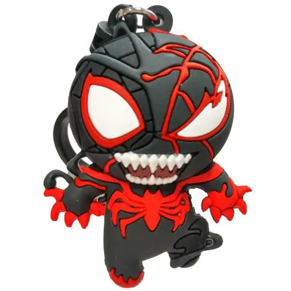 Marvel 3D Figural Bag Clip Spider-Man Maximum Venom Series 2 Venomized Mile Morales Minifigure [Loose]