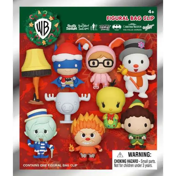 Warner Bros. 3D Figural Foam Bag Clip Christmas Series 1 Mystery Pack [1 RANDOM Figure]