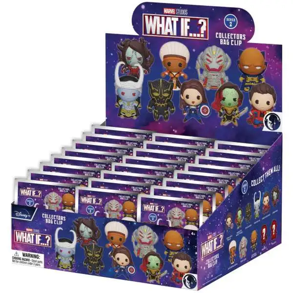 3D Figural Keyring Marvel What If? Series 2 Mystery Box [24 Packs]
