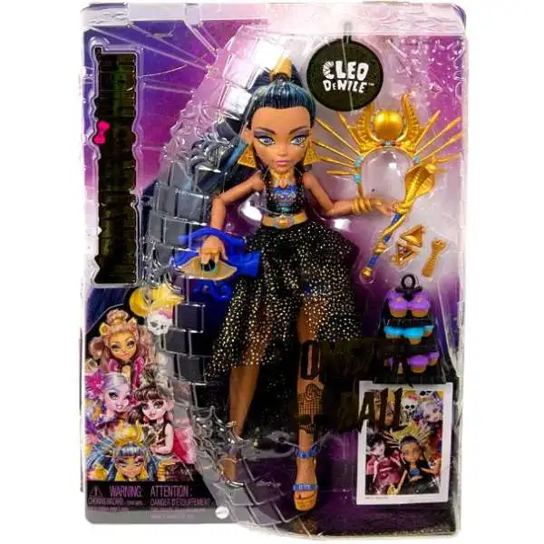 Monster High Cleo De Nile Doll with Tut Mattel Toys - ToyWiz