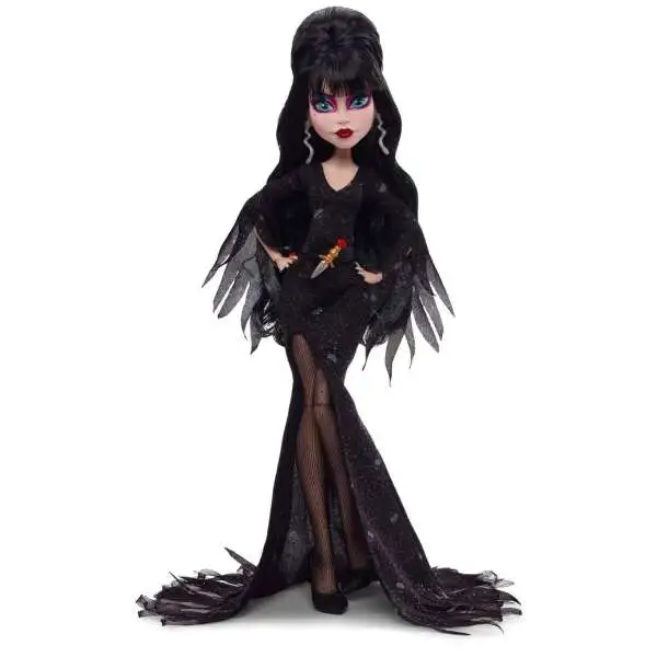 Monster High Skullector Elvira, Mistress of the Dark Doll [Damaged Package]