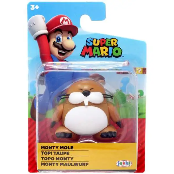 World of Nintendo Super Mario Monte Mole 2.5-Inch Mini Figure