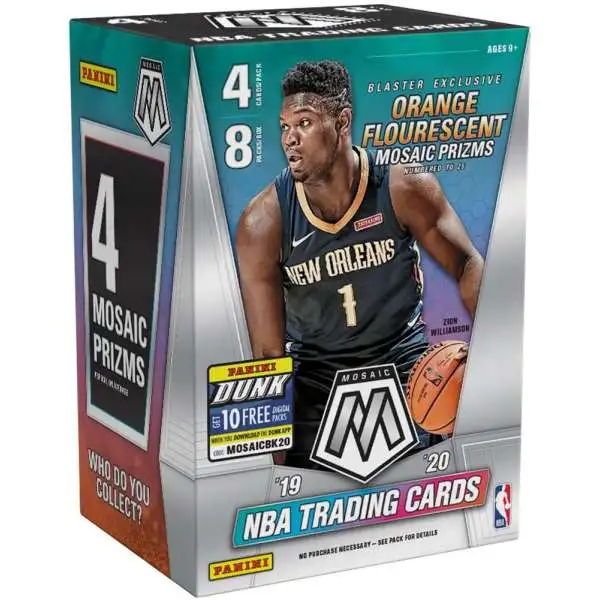 NBA Panini 2019-20 Prizm Mosaic Basketball Trading Card BLASTER Box [8 Packs]
