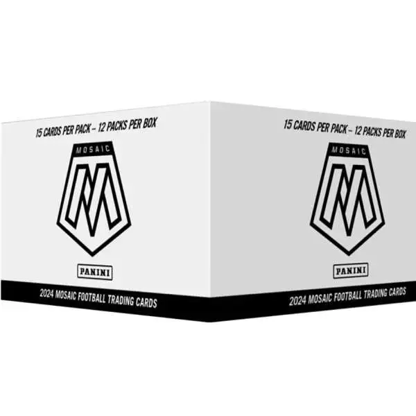 NFL Panini 2024 Mosaic Football Trading Card VALUE Box [12 FAT Packs]