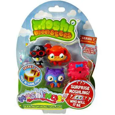 Moshi Monsters Moshlings Series 1 Mini Figure 5-Pack