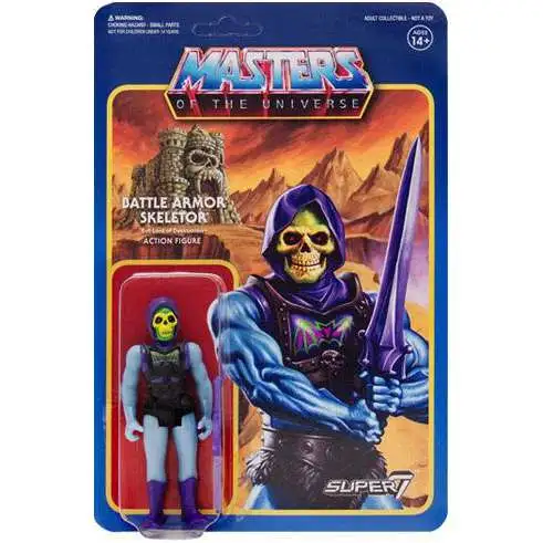 Masters of the Universe ReAction Series 3 Battle Armor Skeletor Action Figure