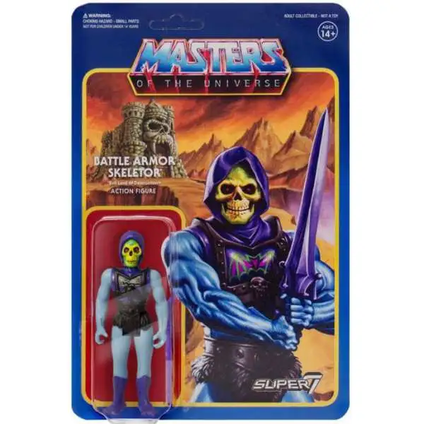 Masters of the Universe ReAction Battle Armor Skeletor Action Figure [Battle Damaged Version]