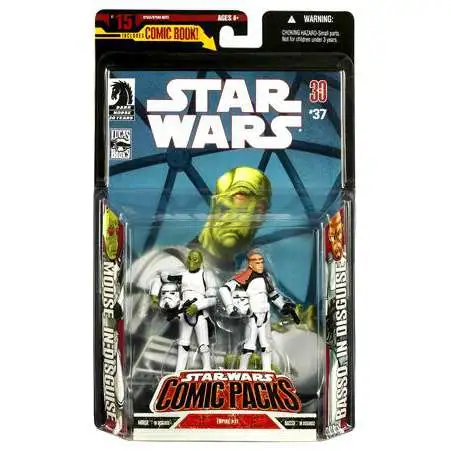 Star Wars Expanded Universe Comic Packs 2007 Mouse & Basso Action Figure 2-Pack [Stormtrooper Disguise]