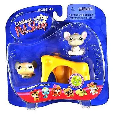 Littlest Pet Shop Pet Pairs Mouse & Rat Figure 2-Pack [With Cheese]
