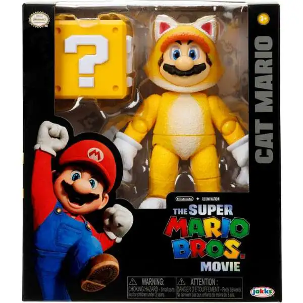  The Super Mario Bros. Movie - 5 Inch Action Figures Series 1 –  Mario Figure with Plunger Accessory : Toys & Games