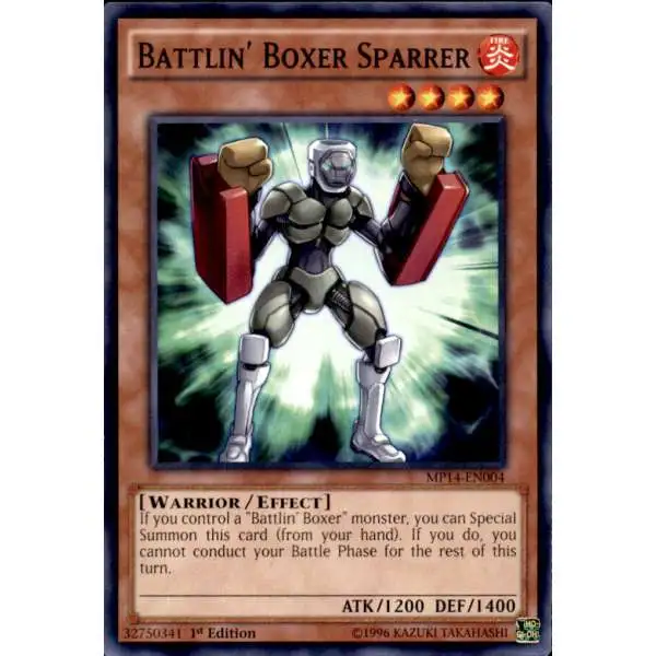 YuGiOh 2014 Mega Tin Common Battlin' Boxer Sparrer MP14-EN004