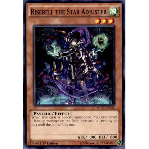 YuGiOh 2014 Mega Tin Common Risebell the Star Adjuster MP14-EN023